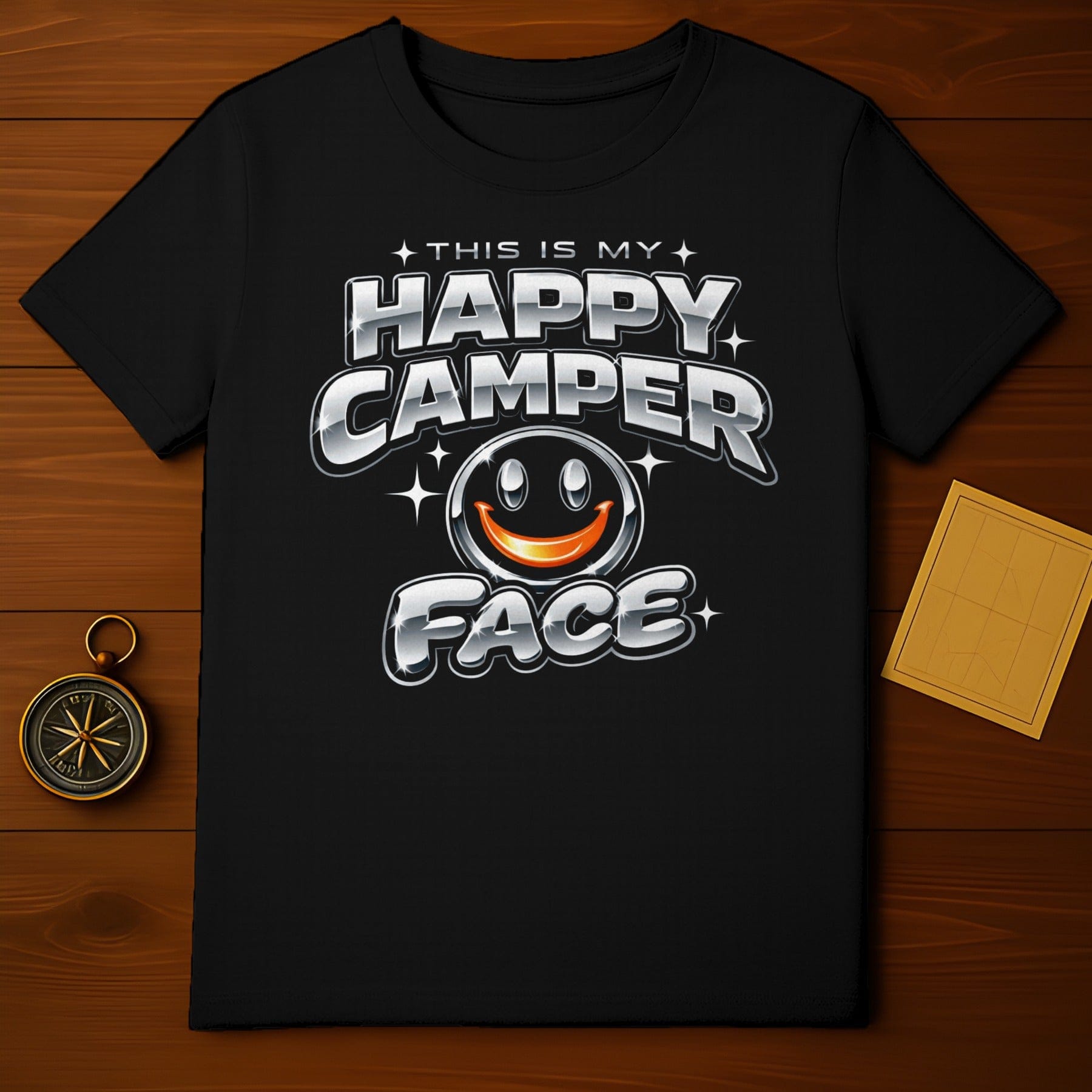 THIS IS MY HAPPY CAMPER FACE Black Shirt product type
Happy Camper
Camper Face
Camping Shirt
Outdoor Life
Adventure Gear
Nature Lover
Funny Camping
Smiley Face
Happy Face
Camp Life
RV Life
Road Trip
Travel Tee
Graphic Tee
Black Shirt
T-Shirt
Gifts For Campers
Outdoorsy
Positive Vibe
Vacation Shirt