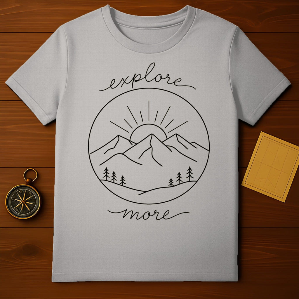 Explore More Mountains Sun Nature Scene Design product type