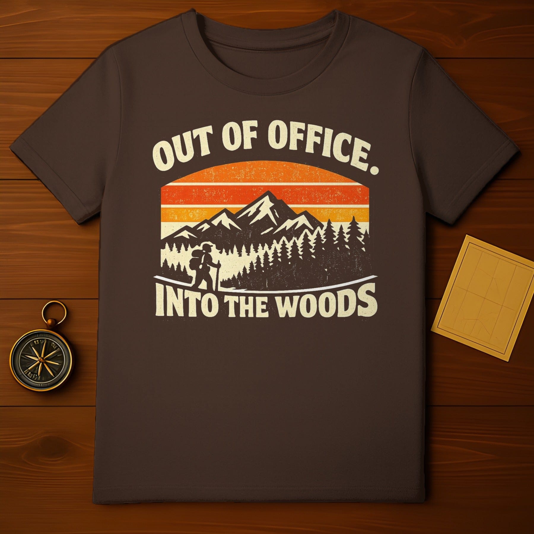 Out of Office Into the Woods Hiking T-Shirt