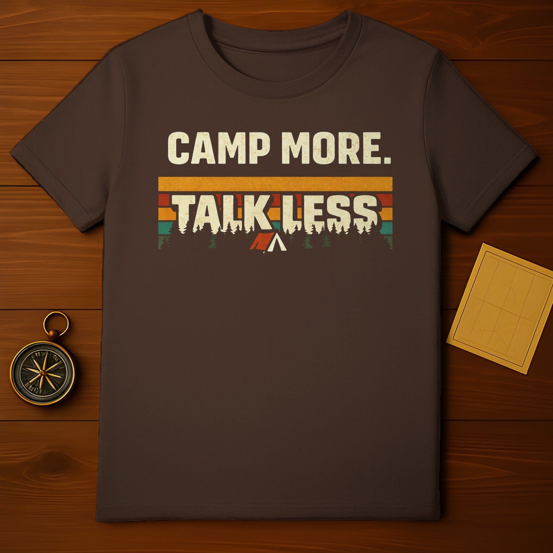 Camp More Talk Less Outdoor Adventure T-Shirt