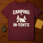 Camping Is In-Tents Pun Design T-Shirt product type