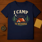 I CAMP TO RECHARGE Camping Adventure Forest Moon Stars product type
