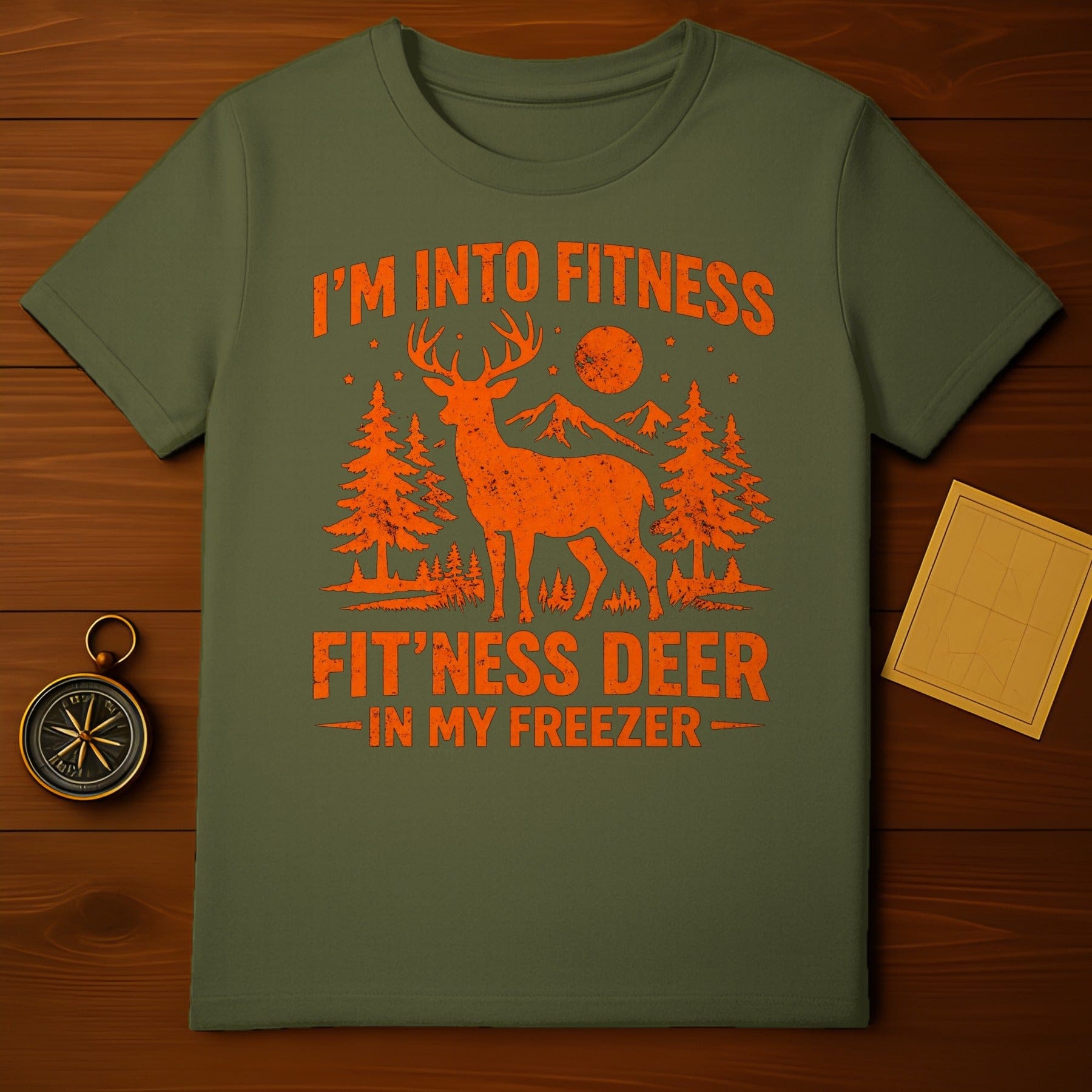 Fitness Deer In My Freezer Funny Hunting Shirt