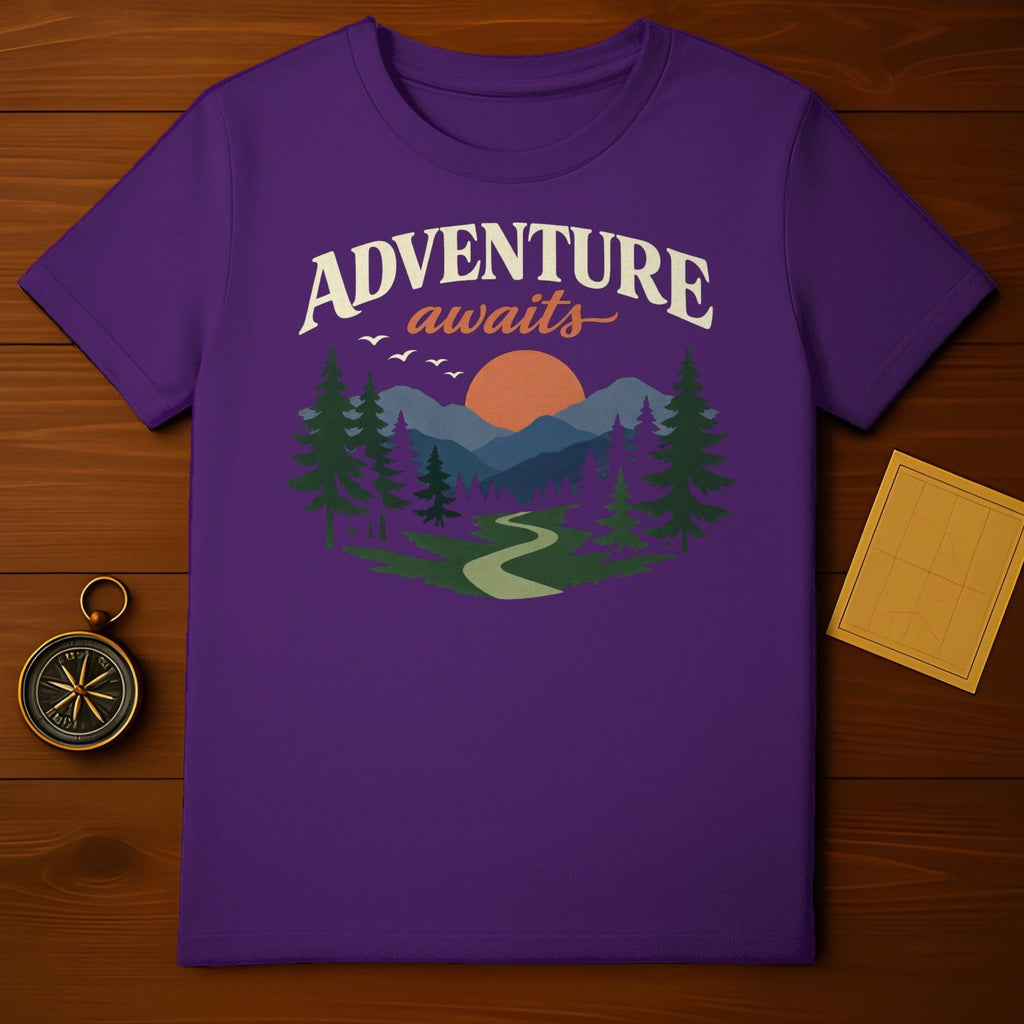 Purple Adventure Awaits Mountain Landscape product type