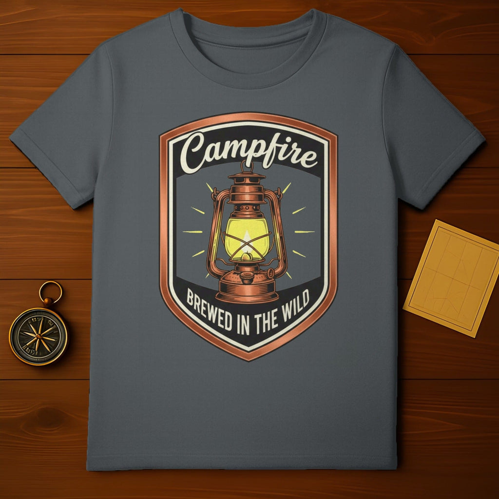 Campfire Brewed in the Wild Lantern Graphic T-shirt