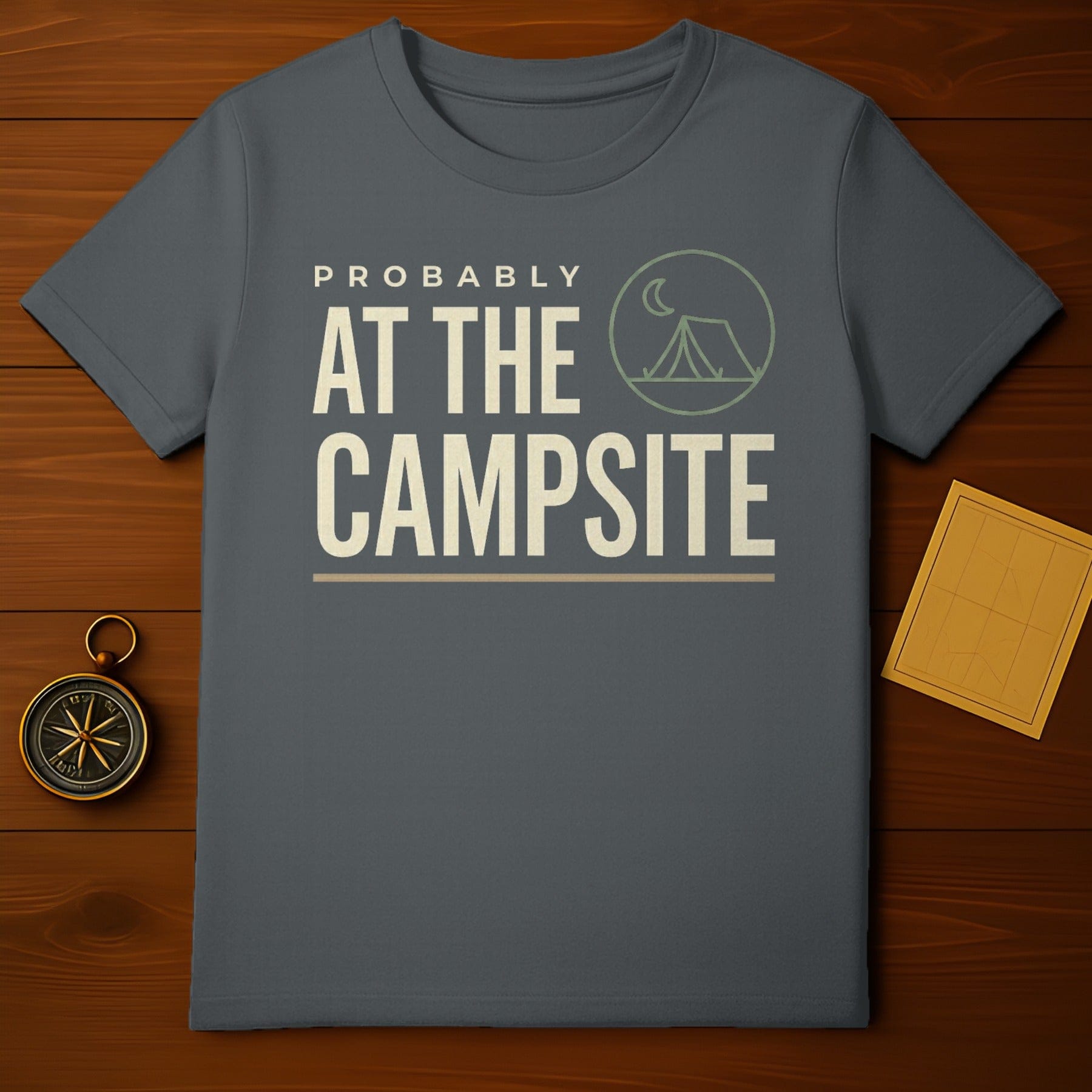 PROBABLY AT THE CAMPSITE Camping Adventure product type