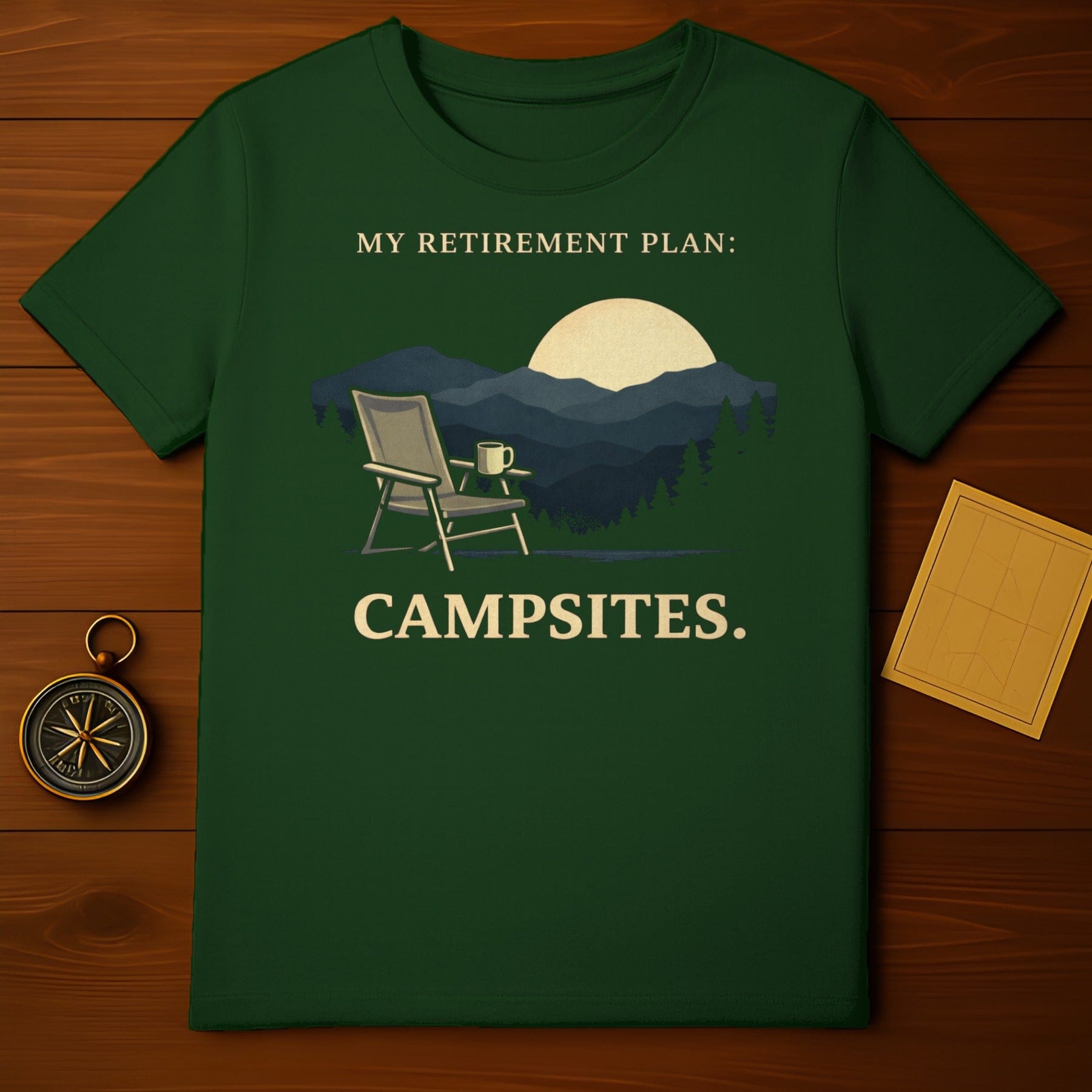 My Retirement Plan Campsites Graphic T-Shirt