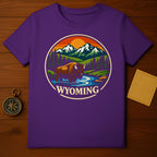 Wyoming Bison Mountain River Nature Scene product type
Wyoming, Bison, Buffalo, Mountain, Nature, Wildlife, Outdoors, Adventure, Travel, Souvenir, River, Forest, Pine Trees, Sunset Design, Graphic Apparel, Animal Art, Retro Aesthetic, National Park, US State, Landscape View