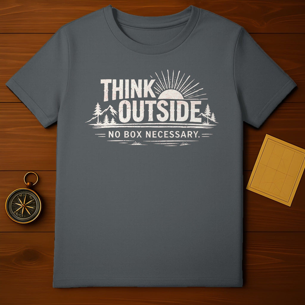 Think Outside No Box Necessary Adventure Tee