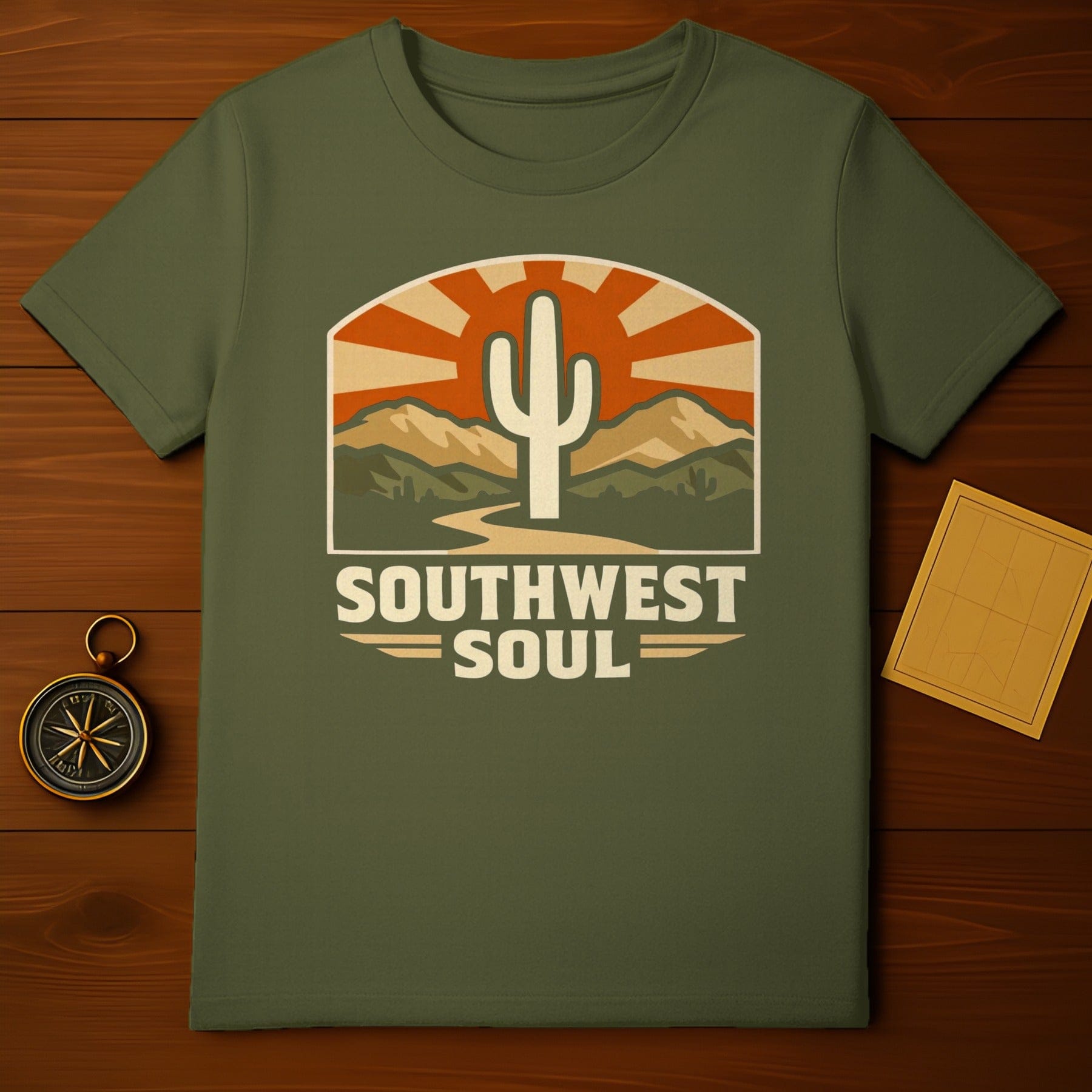 Southwest Soul Cactus Desert Mountains T-Shirt product type