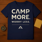 Camp More Worry Less Outdoor Adventure T-Shirt