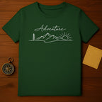 Adventure Mountains and Sun Graphic T-shirt
