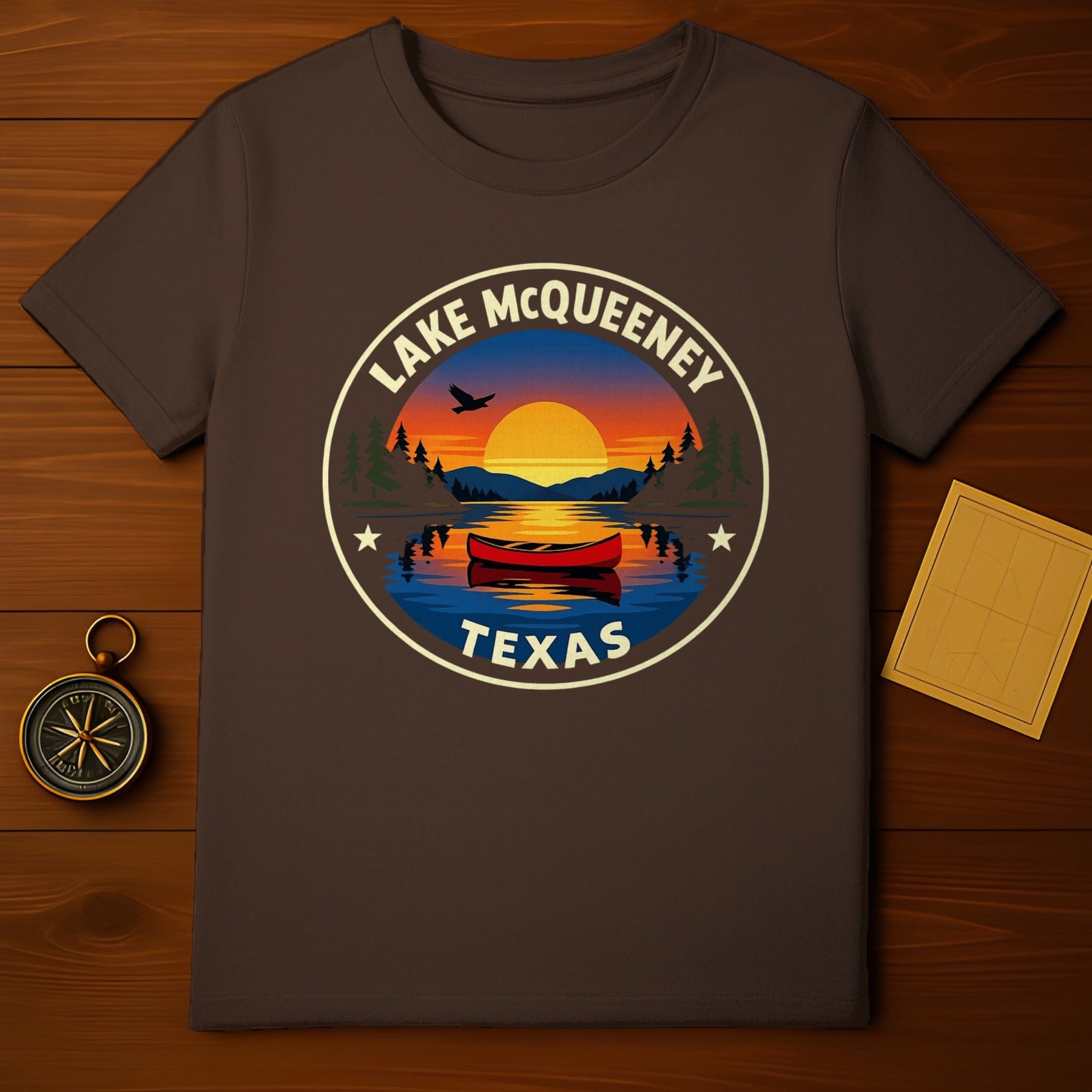Lake McQueeney Texas Sunset Canoe Design product type