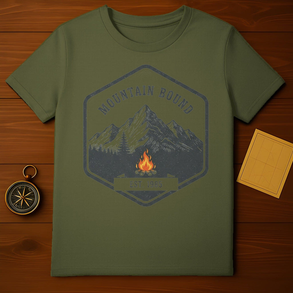 Mountain Bound Est 1985 Camping Adventure Shirt
