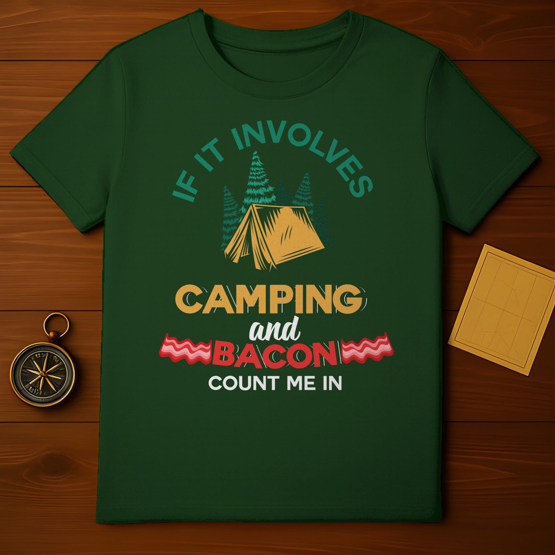 Camping & Bacon T-Shirt