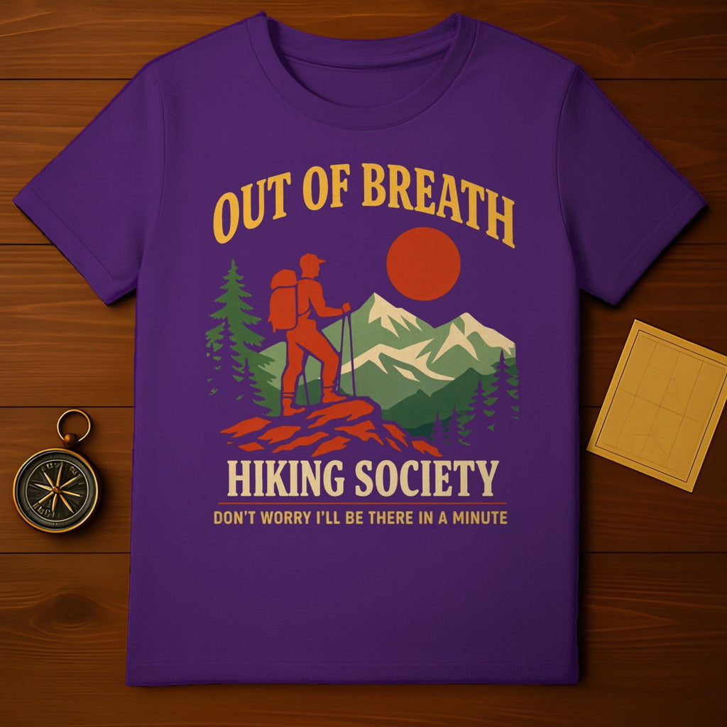 Out of Breath Hiking Society Graphic T-Shirt