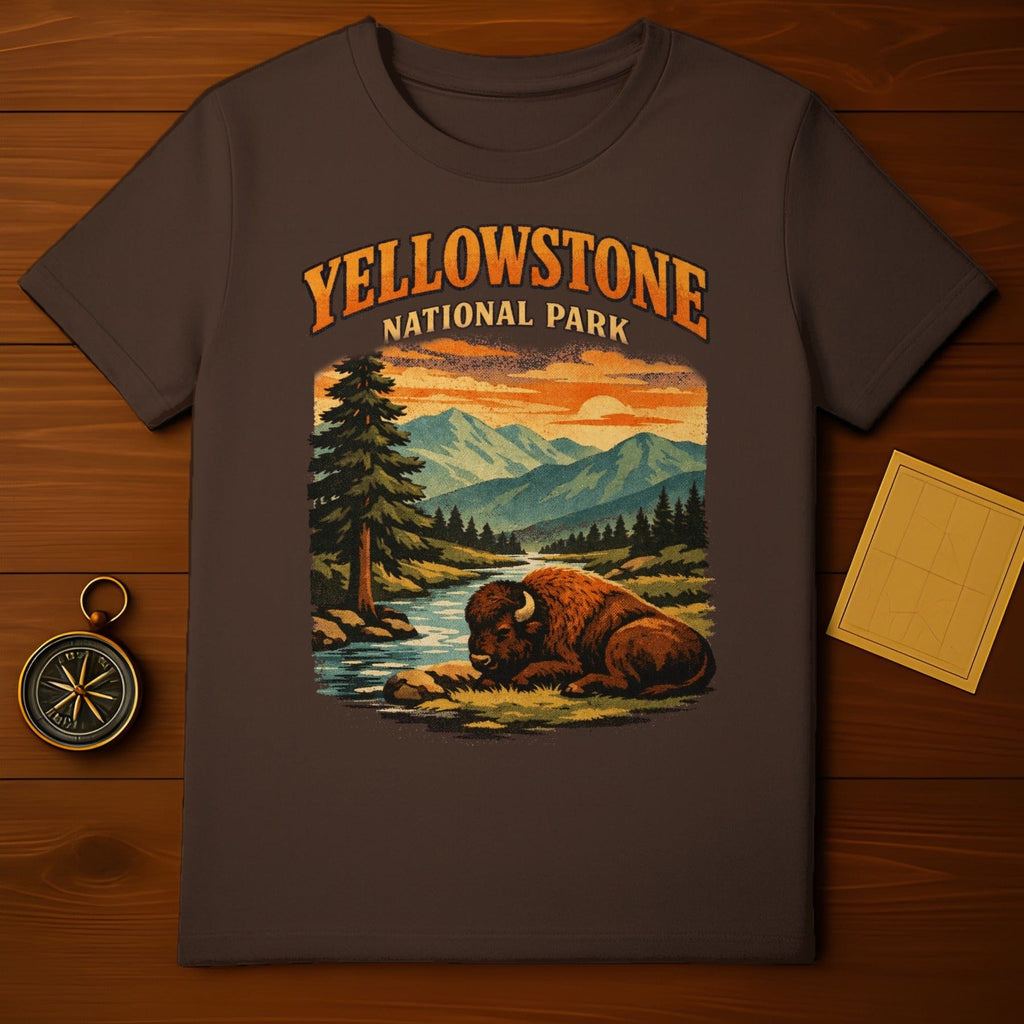 Yellowstone National Park Buffalo T-Shirt