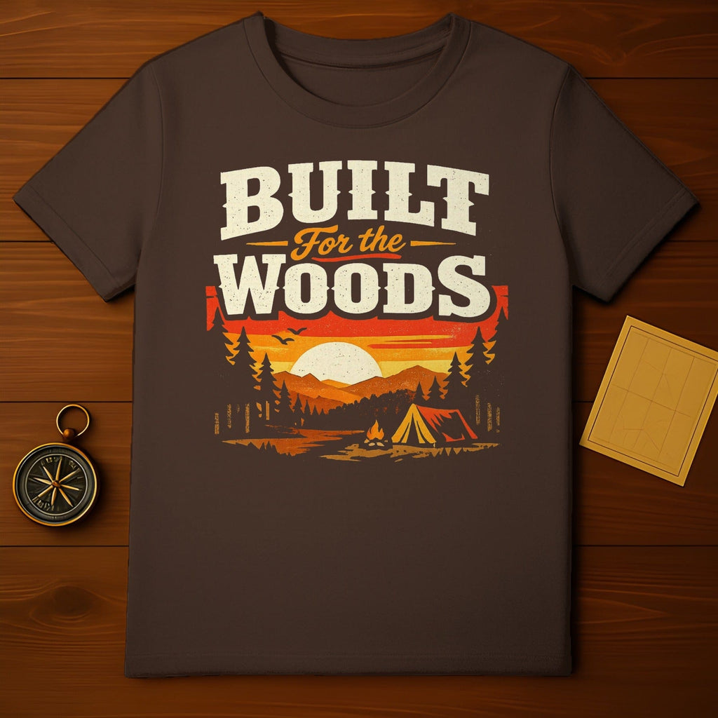 Built for the Woods Campfire Scene T-shirt