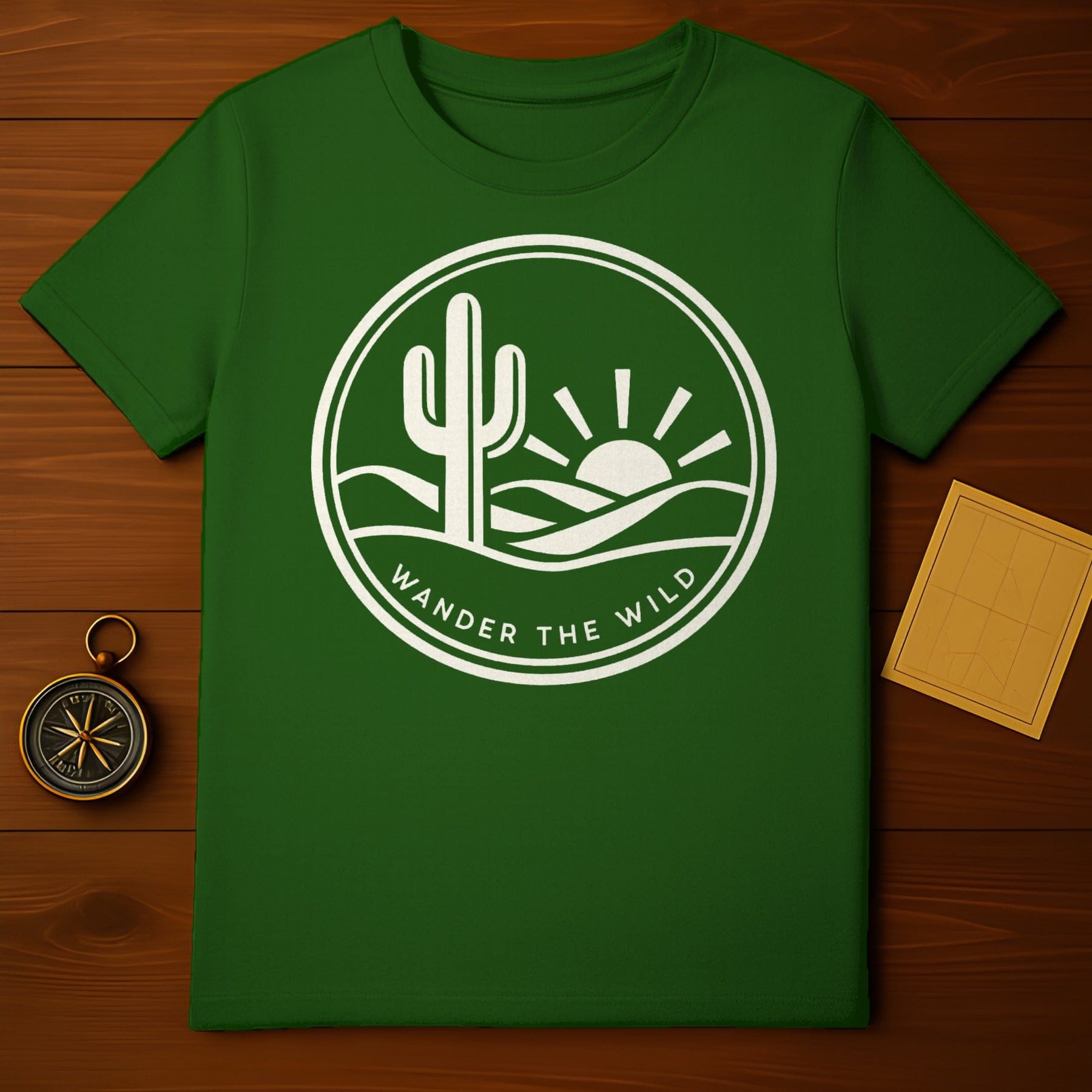 Green Wander The Wild Cactus Sun Graphic product type