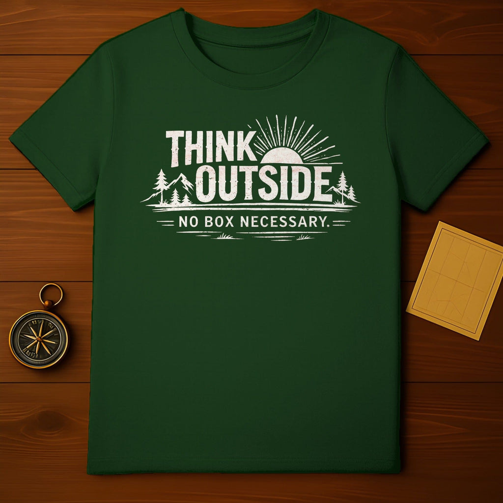 Think Outside No Box Necessary Outdoor Shirt