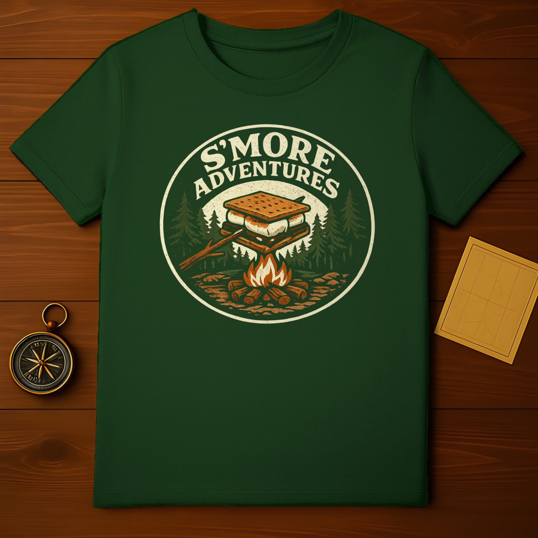 S'more Adventures Campfire Graphic T-Shirt