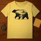 Mountain Bear Scenic Adventure Design T-Shirt