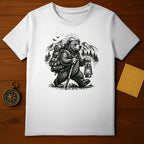 Hiking Bear with Backpack and Lantern T-shirt