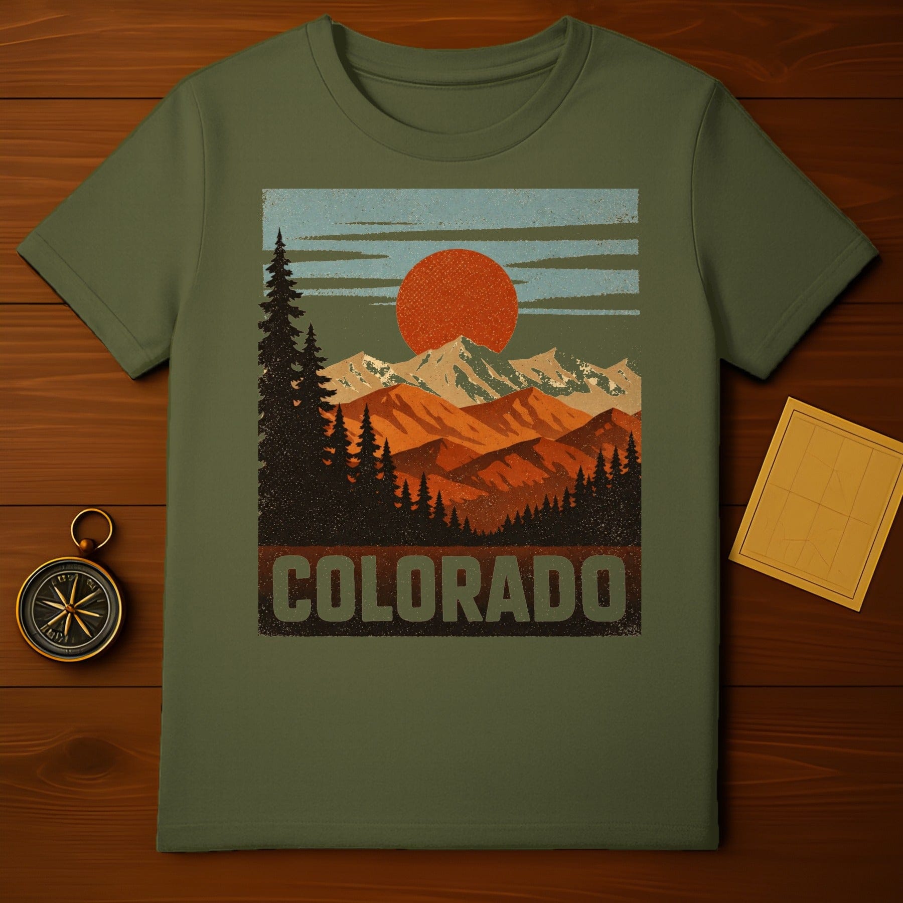 Colorado Mountains Vintage Design T-Shirt product