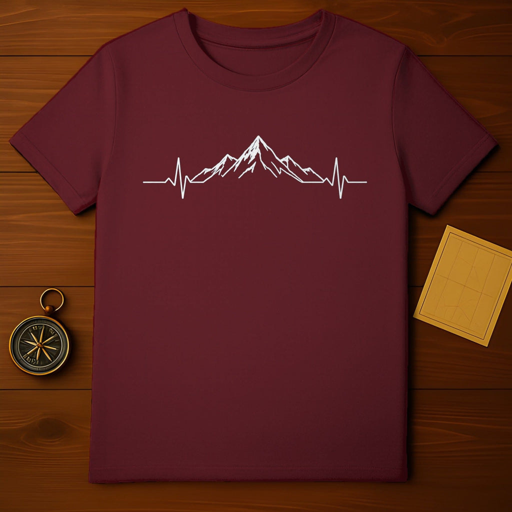 Mountain Heartbeat Graphic Tee Short Sleeve Shirt