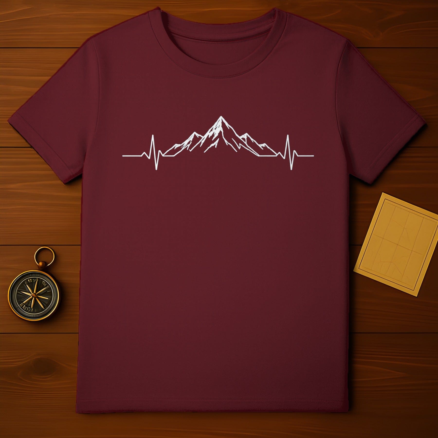 Mountain Heartbeat Graphic Tee Short Sleeve Shirt