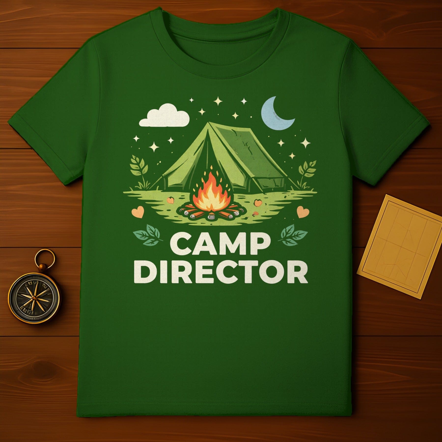 Camp Director Shirt with Camping Graphic Design