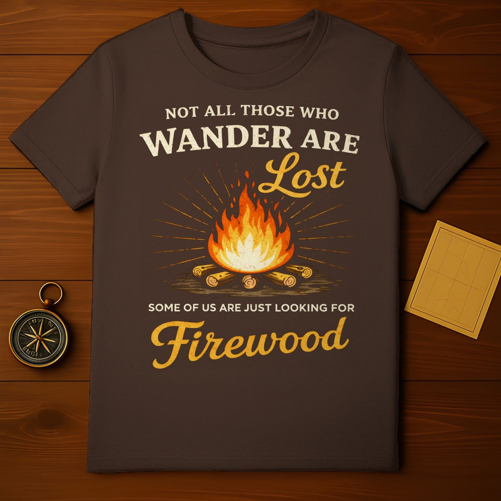 Not All Who Wander Are Lost Firewood Camping Shirt