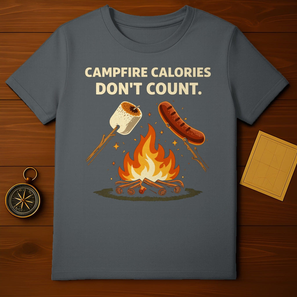 Campfire Calories Don't Count Graphic T-Shirt