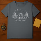 Live Love Camp Camper Trees Night Sky Outdoor Adventure product type