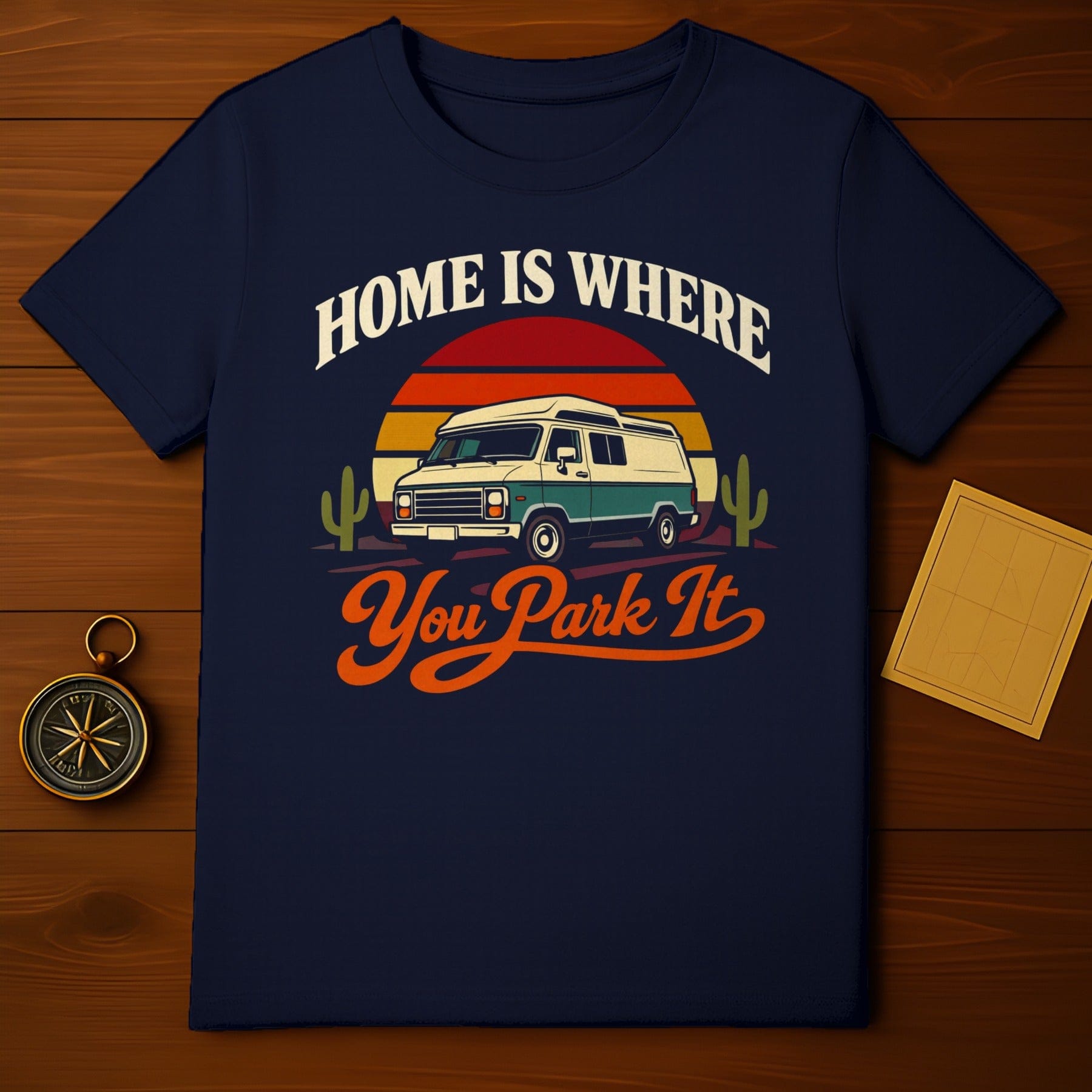 Retro Camper Van Sunset Home Is Where You Park It product type