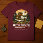 Out Of Breath Hiking Society T-Shirt Funny Hiking Gift