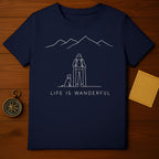Life is Wanderful Hiking and Dog Lover T-shirt