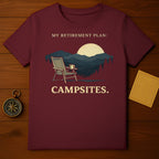 My Retirement Plan Campsites Graphic T-Shirt