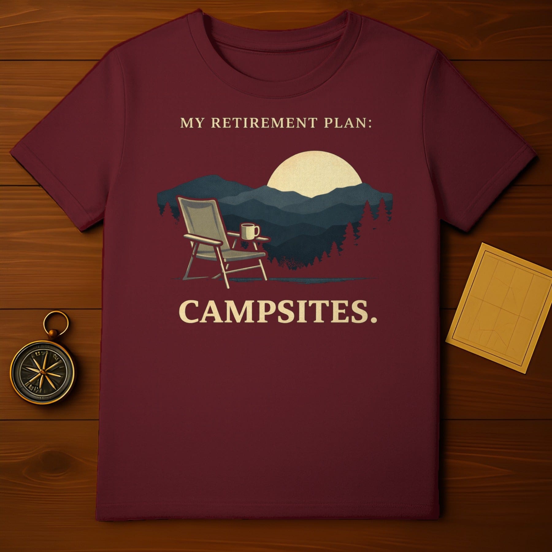 My Retirement Plan Campsites Graphic T-Shirt