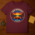 Lake McQueeney Texas Sunset Canoe Nature Scenic product type
