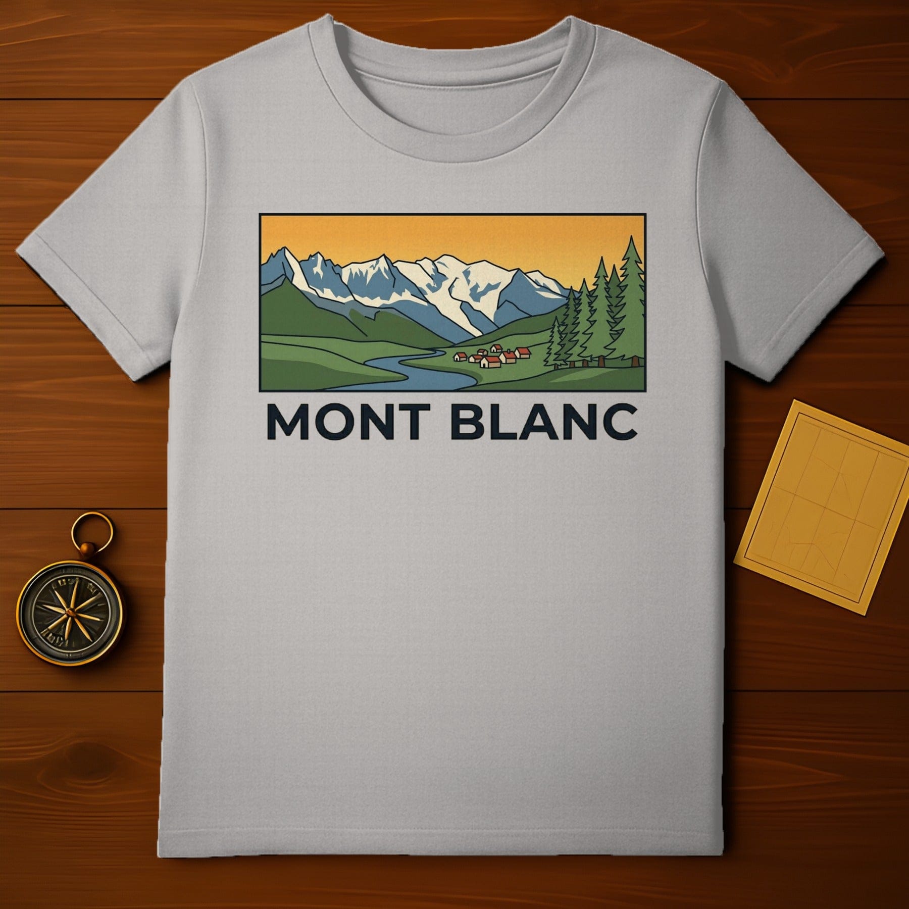 Mont Blanc Mountains Village River Forest product type