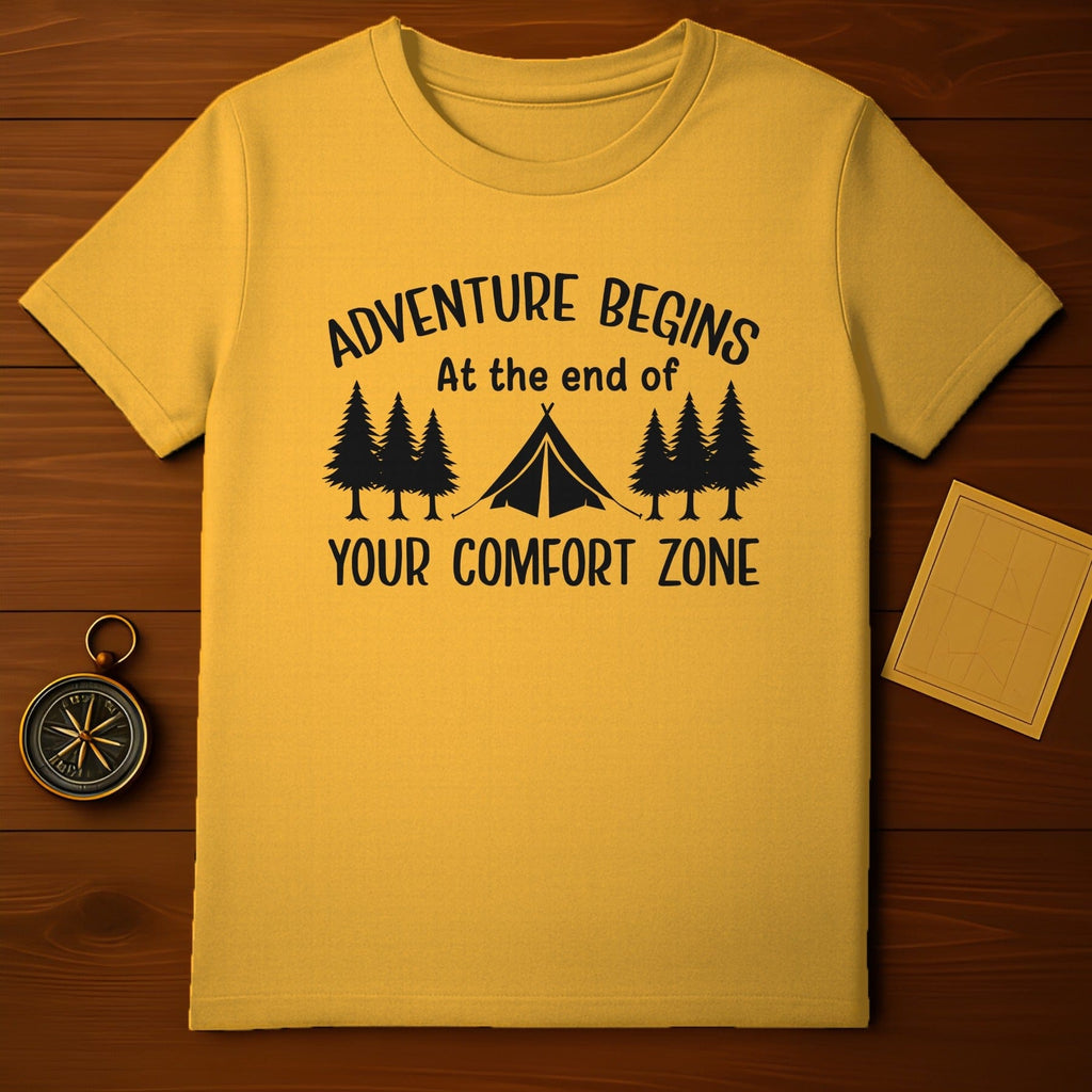 Adventure Begins At The End Of Your Comfort Zone shirt