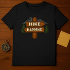 Hike Happens Mountain Adventure Graphic T-shirt
